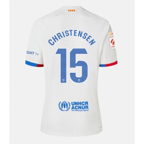 Pánský Fotbalový dres Barcelona Andreas Christensen #15 2023-24 Venkovní Krátký Rukáv